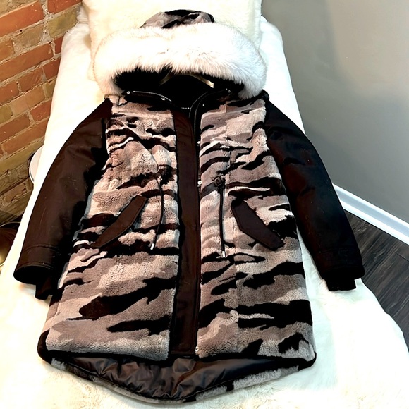 Mackage Black & Camo Parka - Picture 1 of 16